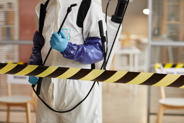 Professional Biohazard Cleanup technician working in Rockford, MI